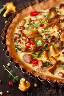  Crostata di Funghi: Una Sinfonia di Sapori Selvatici con una Crosta Dorata e Sfumata!